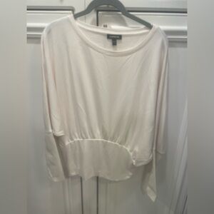 Express faux leather sleeve top